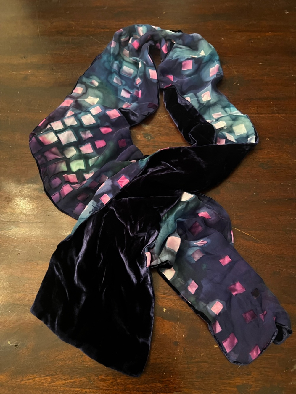 Color Muse Hand-Painted silk reversible